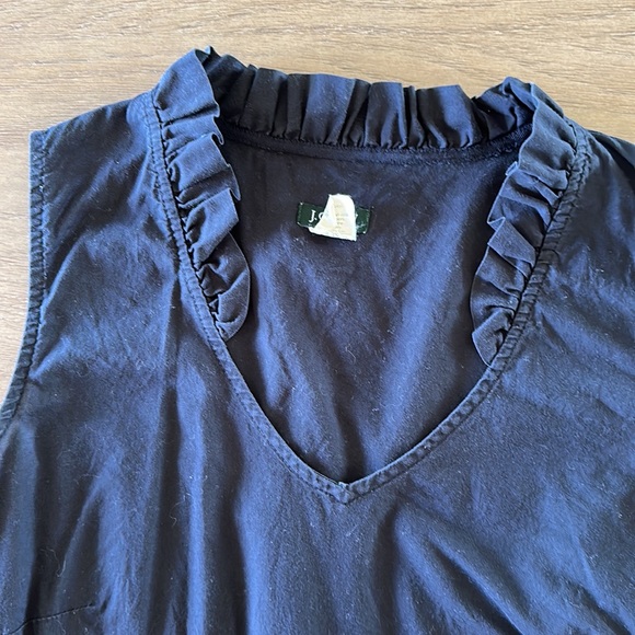 J Crew Ruffle Neck Tank Top - Picture 2 of 2